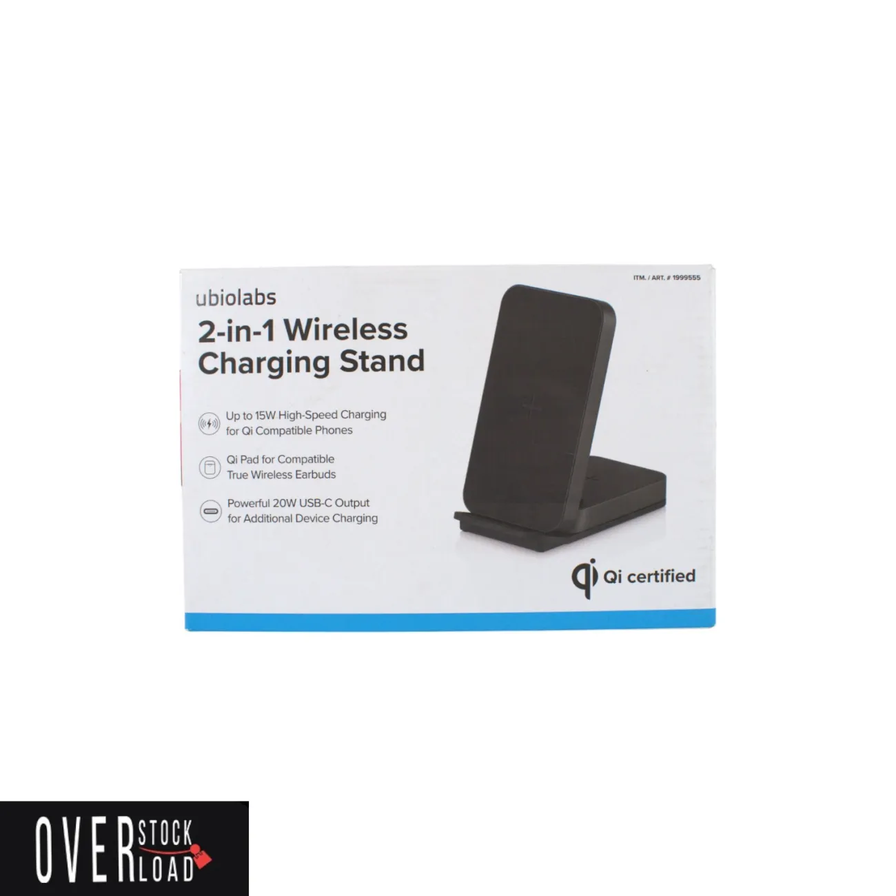 Ubiolabs 2 in 1 Wireless Charging Stand For Phones And Earbuds. - Free Shipping