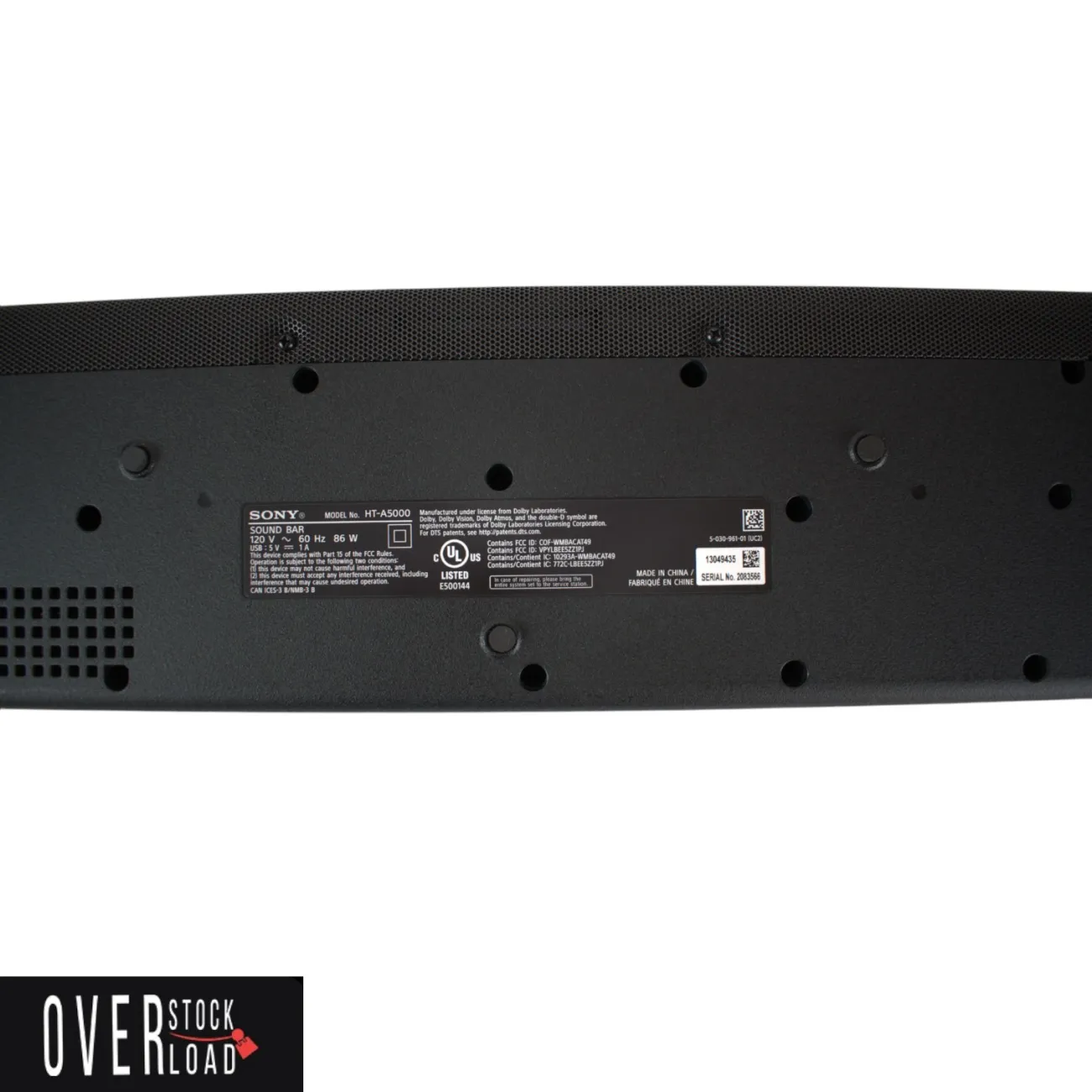 Sony HT-A5000 5.1.2ch Dolby Atmos Soundbar Used Tested - Free Shipping