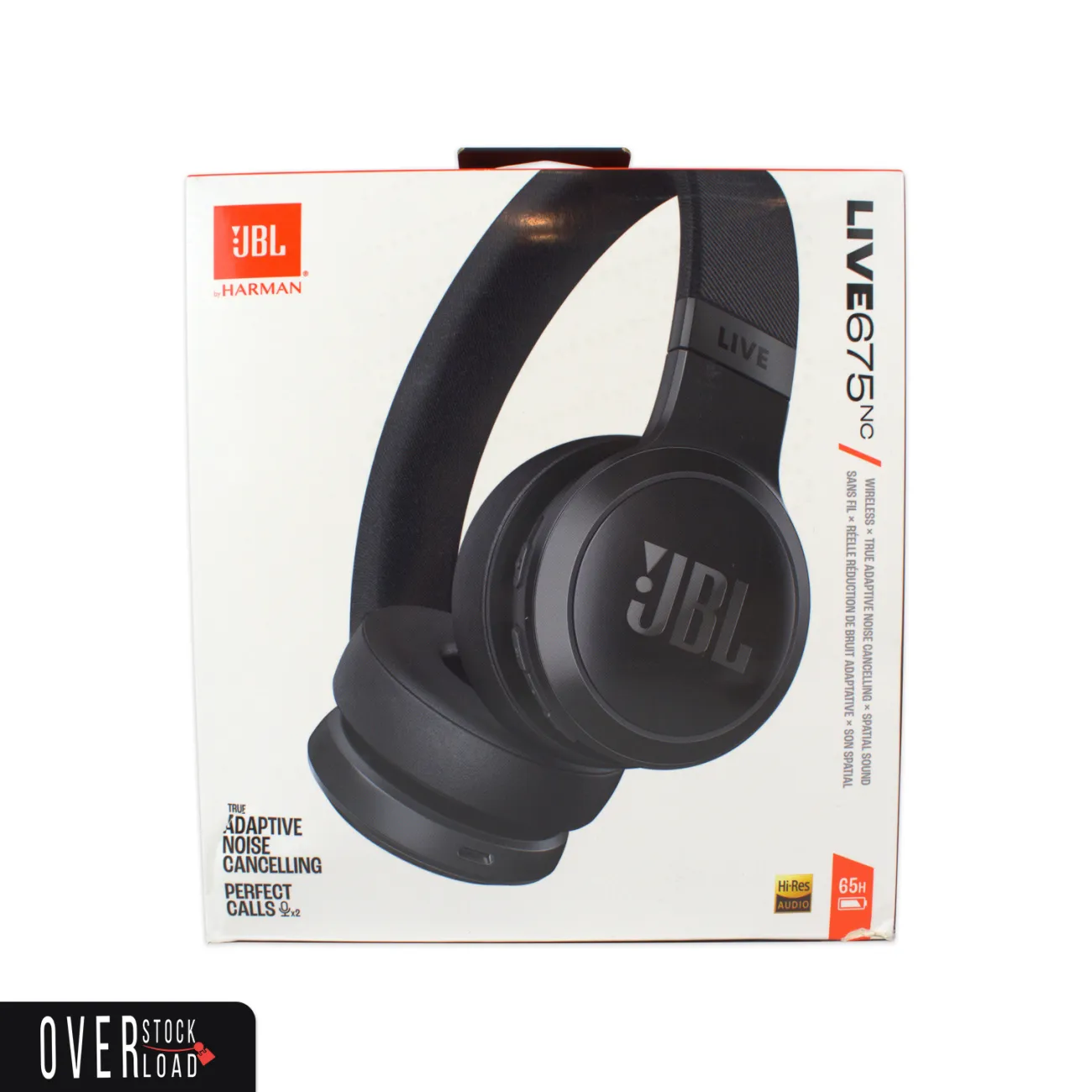 JBL Live 675NC Noise-Cancelling On-Ear Wireless Headphones Excellent - Free Shipping