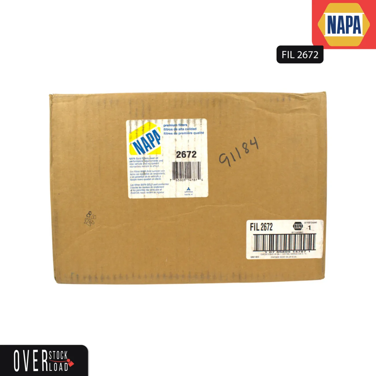 Napa Gold 2672 Air Filter - Free Shipping