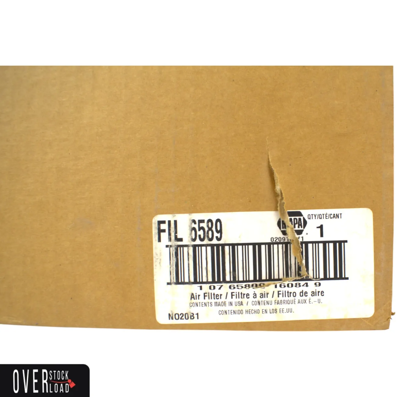 6589 Napa Gold Air Filter (46589 WIX) - Free Shipping