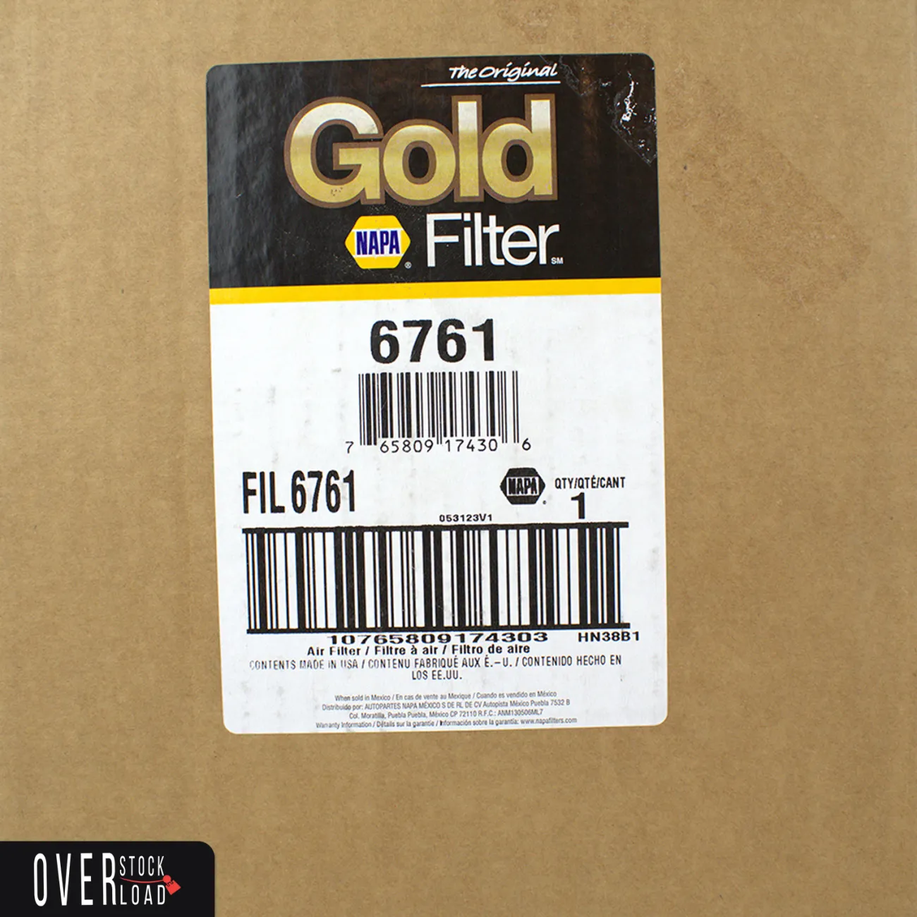Napa Gold 6761 Air Filter Brand New - Free Shipping