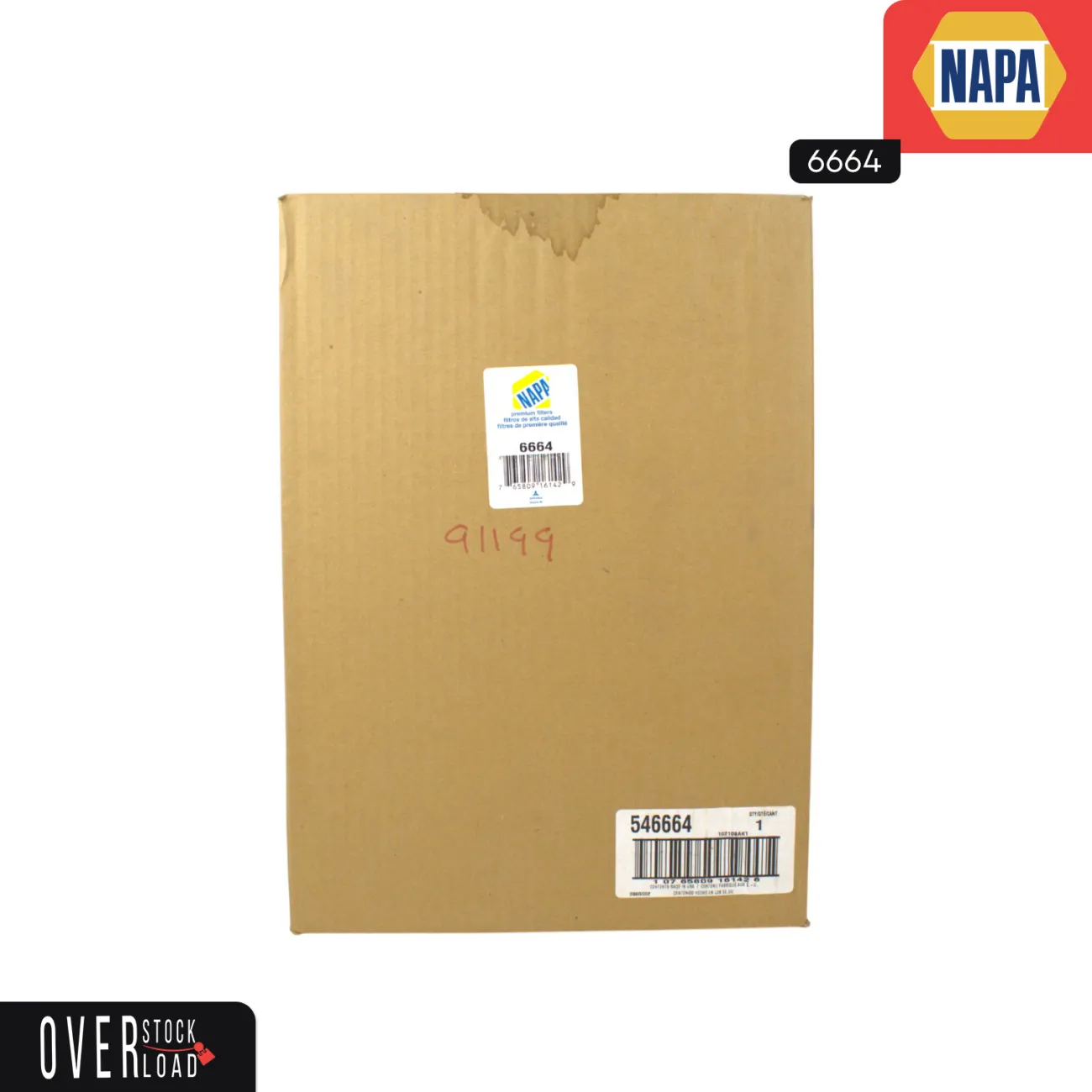 Napa Gold 6664 Air Filter - Free Shipping