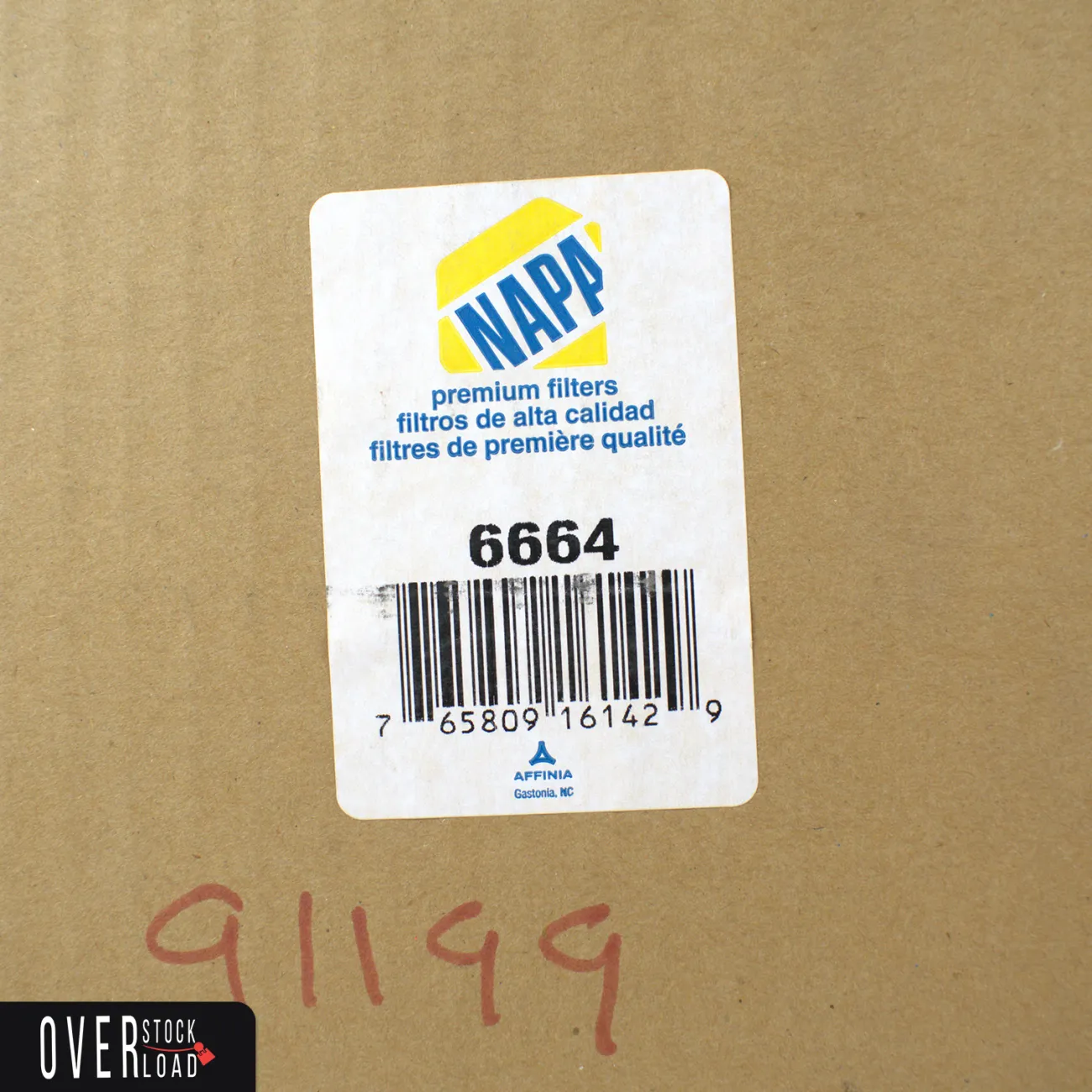 Napa Gold 6664 Air Filter - Free Shipping