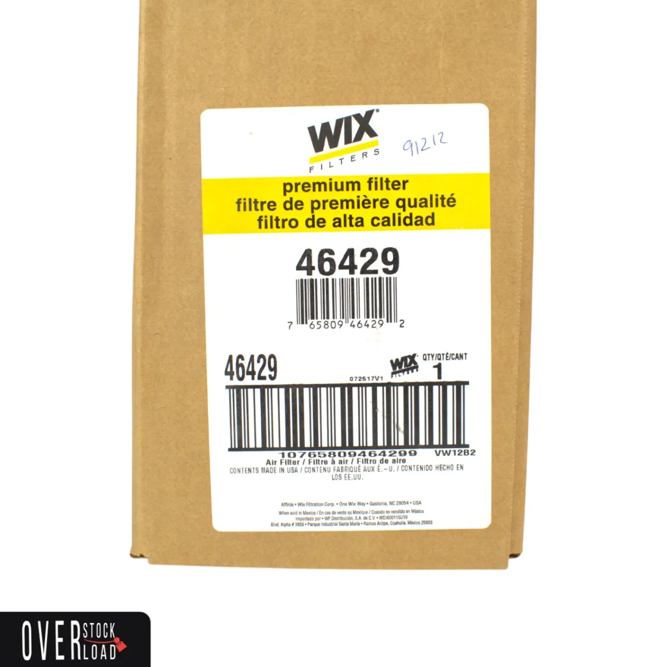 Wix 46429 Air Filter Replaces FORD-9576P527680, F3HZ9602A, F3HZ9R500 - Free Shipping