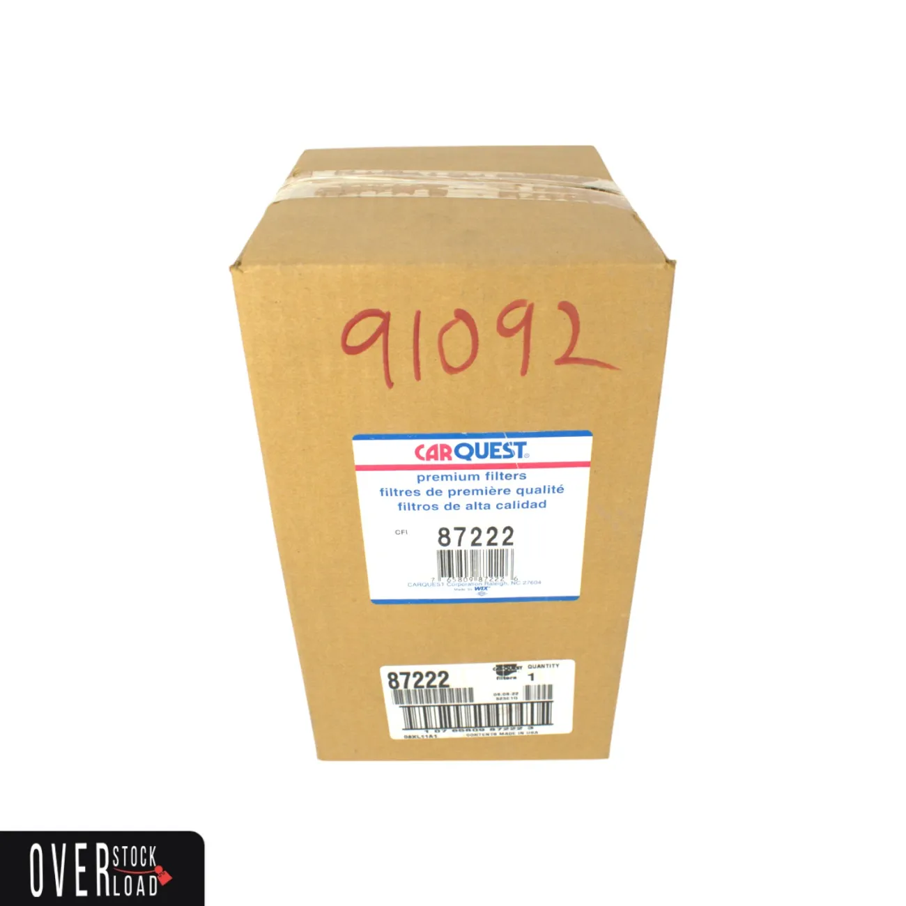 Carquest 87222 Air Filter Replaces P103443 42222 AF437K AF807K AF129K A42030 - Free Shipping