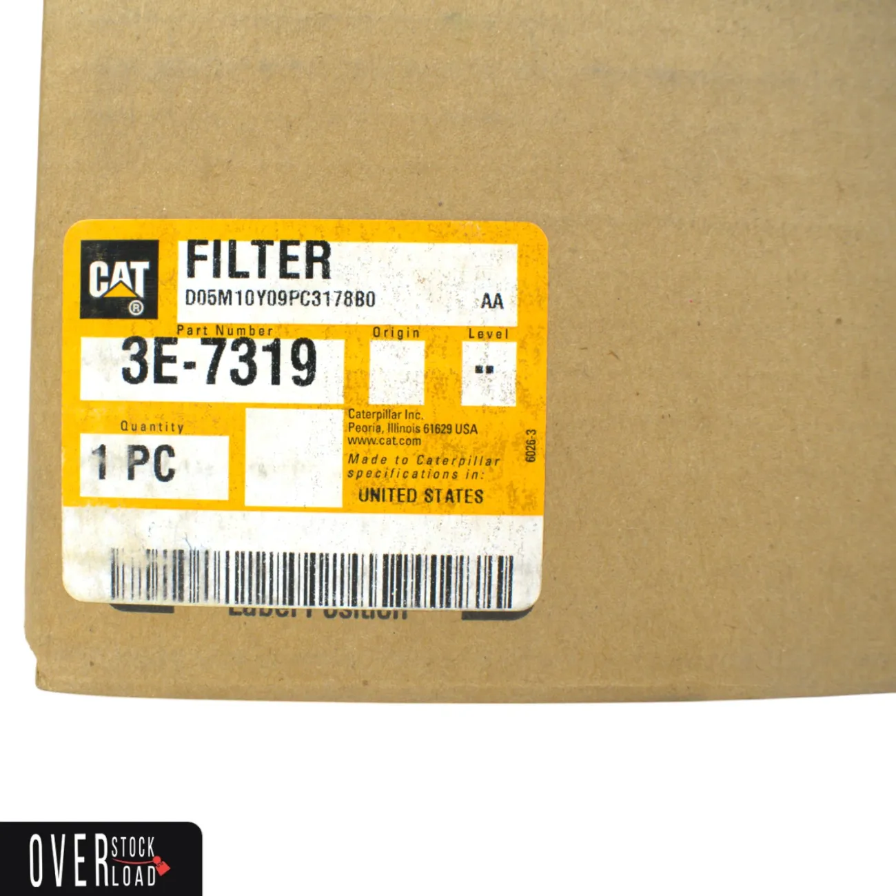 Caterpillar 3E-7319 3E7319 Cab Air Filter - Free Shipping