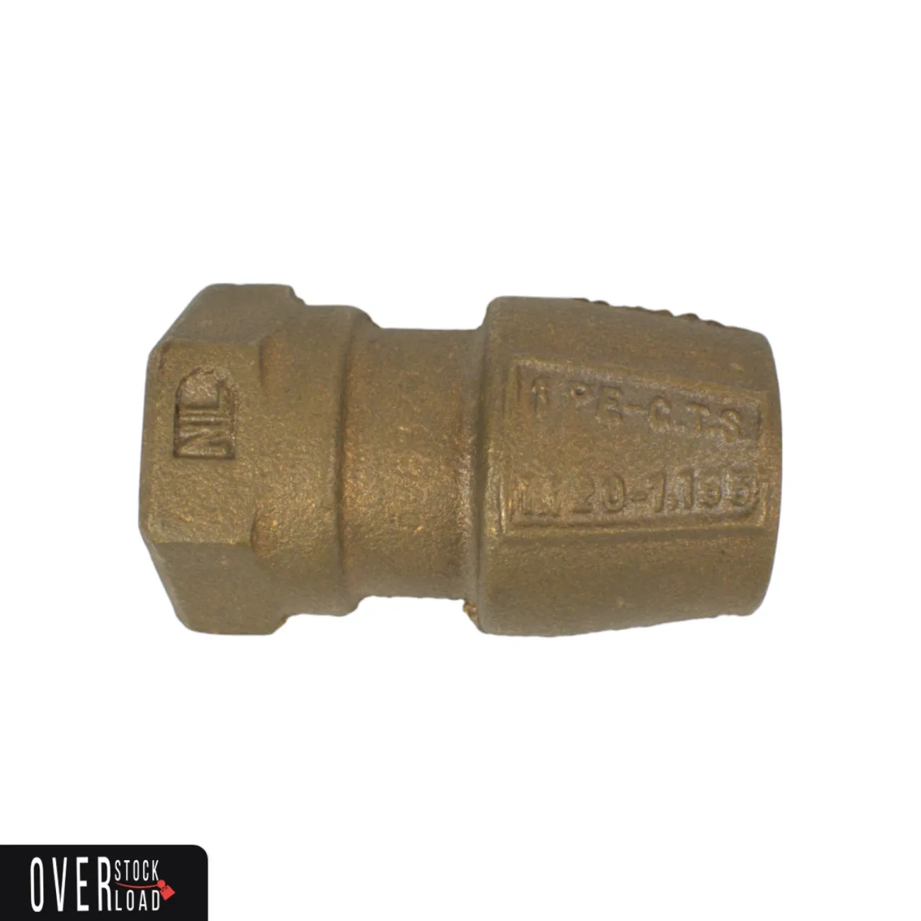 Mueller 1&quot; INSTA-TITE Straight coupling 1 NPT X 1&quot; CTS - Free Shipping