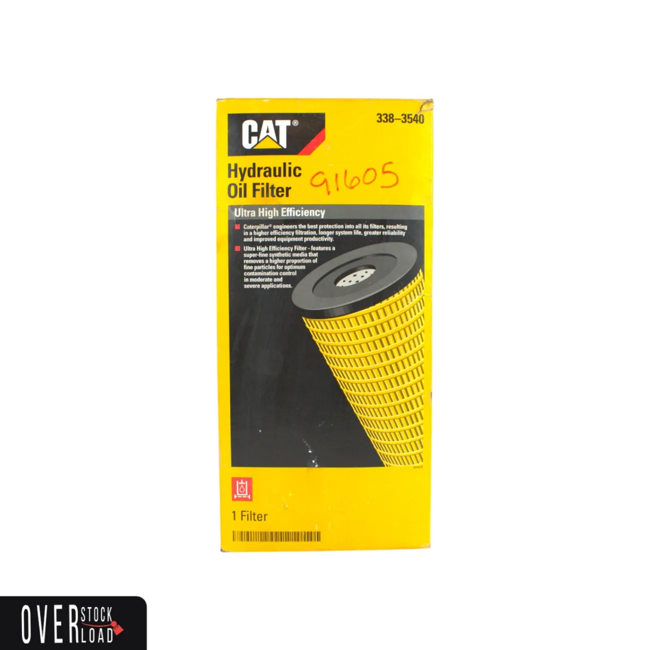 Caterpillar Oem Hydraulic Filter 338-3540. Cat Filter 3383540 - FREE SHIPPING